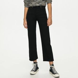 Levis Black Ribcage Straight Ankle Jeans